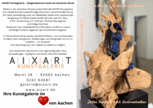 AIXART Galerie Aachen Flyer
